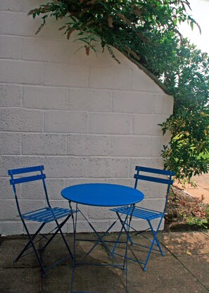 Sitting area outside Patio Door