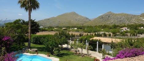 Countryside and grounds from sun deck