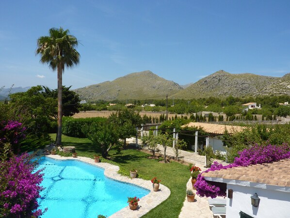 Countryside and grounds from sun deck