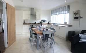 Kitchen and dining area.