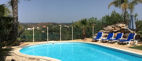 Pool with views to Monchique mountains