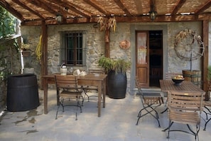 Loggia- ample space for al fresco dining and reading in the shade