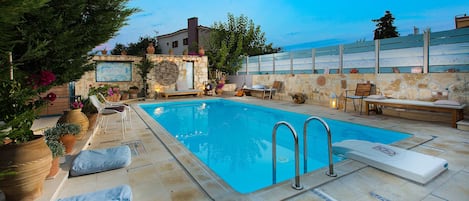 Communal swimming pool in the complex