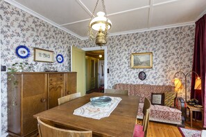The dining room.