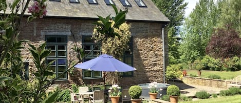 Secluded garden at the back of the property.