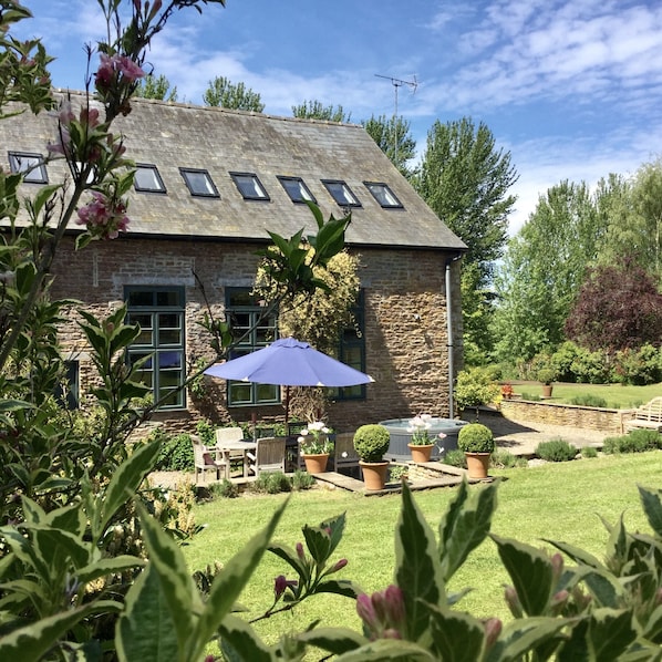 Secluded garden at the back of the property.