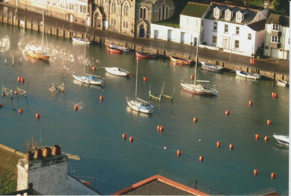 LOOE HARBOUR FROM SITTING ROOM