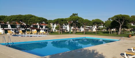 One of the three swimming pools