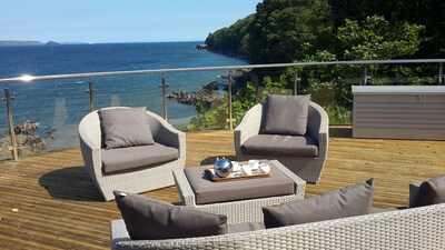  Casa rural en una ubicación impresionante con vistas a la playa de Cawsand con vistas panorámicas al mar