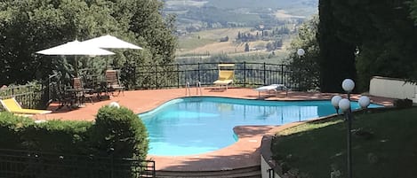 panoramic pool and garden