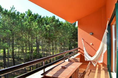 Apartment with amazing nature life, golf resort, pool area and beach