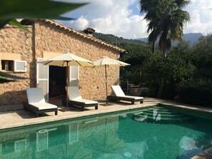 South facing pool