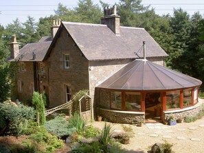 Elevated view of the house (rear)