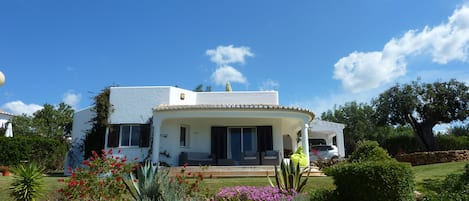 Front of villa