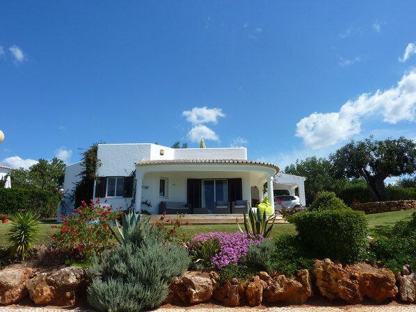 Front of villa