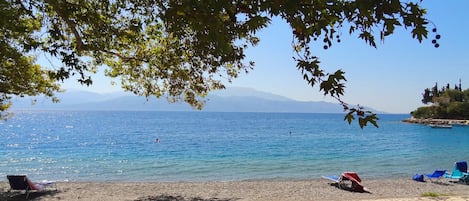 Beach view from the villa 