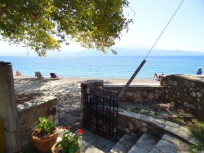 Beach view from the villa 