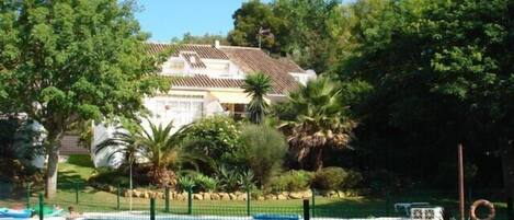 View of apartment from communal garden