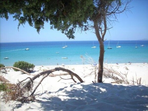 Foto turistica porto pino a sei km dalla casa