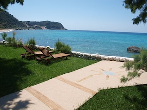 relax on the  beach