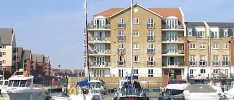 The Piazza, overlooking the marina