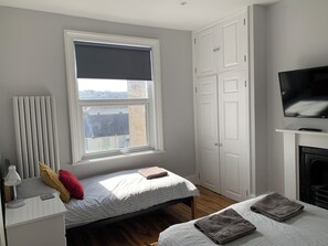 Room 2, with a double and single bed