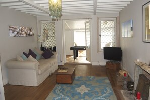 Sitting room opening on to sunroom