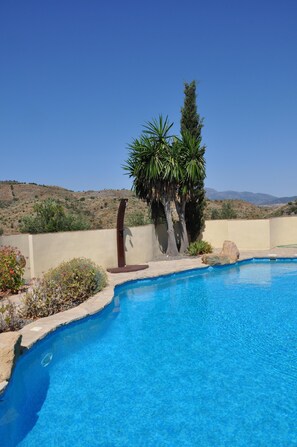 There are fantastic views surrounding the pool