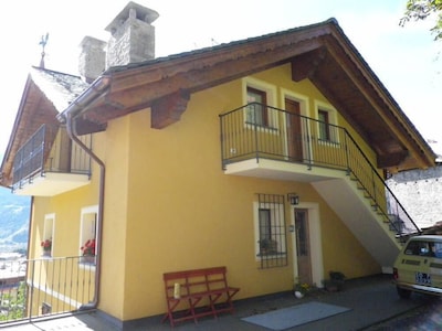 Wohnung in Bormio Zentrum mit Panoramablick