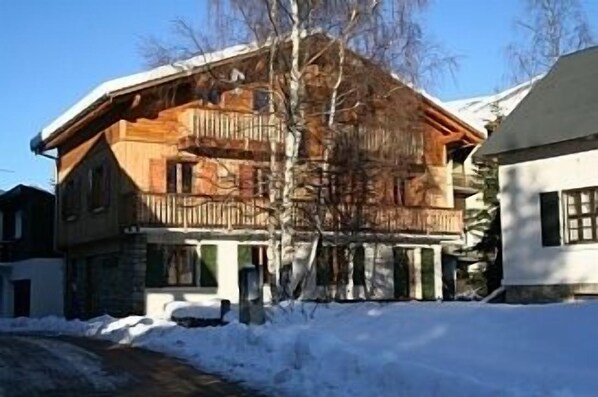 front of chalet
