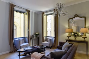 High ceilings & gorgeous views onto the Préfecture Palace