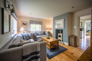 Ground floor, Letheringsett: Sitting room with a wood burning stove