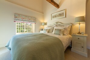 Ground floor, Letheringsett: Lovely dual aspect master bedroom with king-size bed