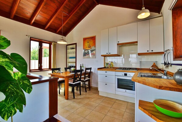 Kitchen and dining area