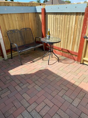 Small private patio