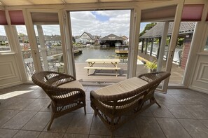 Conservatory with view of river. A great place to relax 