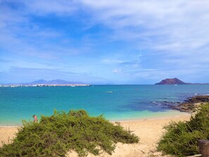 Los Lobos and Lanzarote views