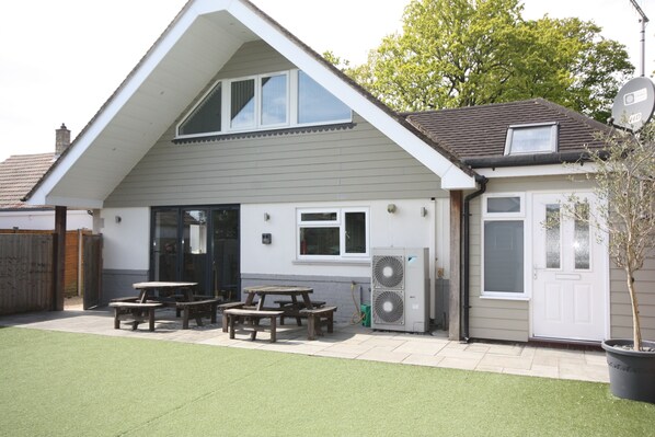 Rear garden for entertaining and barbecues