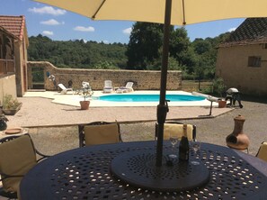 Fancy a dip? Pool from the terrace