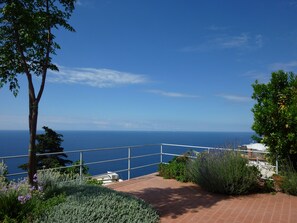 View of the sea from the terrace