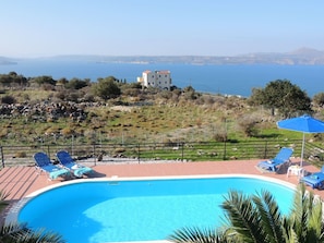 View North West from Chrisi Villa Dining Terrace