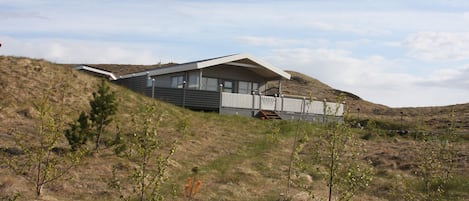 View to south east - Front of the house