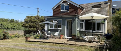 The cottage with large patio