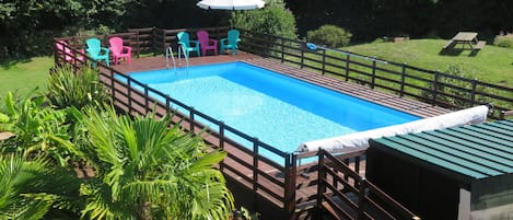 Our heated pool
