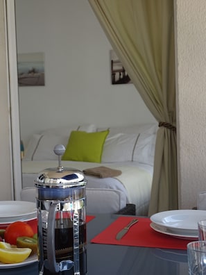Main bedroom has own access to balcony.