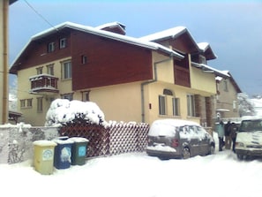 The chalet in the winter