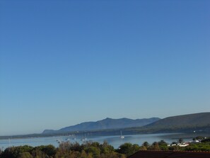 Early morning view from the balcony in your bedroom.