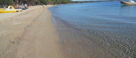 The nearest serviced beach.