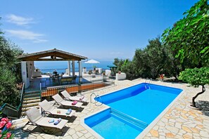 Pool and sun loungers