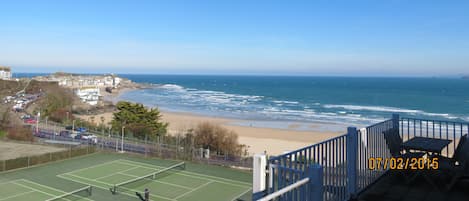 Balcony - tremendous views of St Ives harbour, Porthminster Beach and out to sea